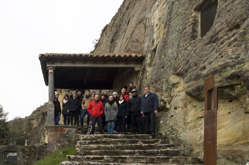 Alumnos del Máster en Economía del Patrimonio de la UVa en Olleros de Pisuerga