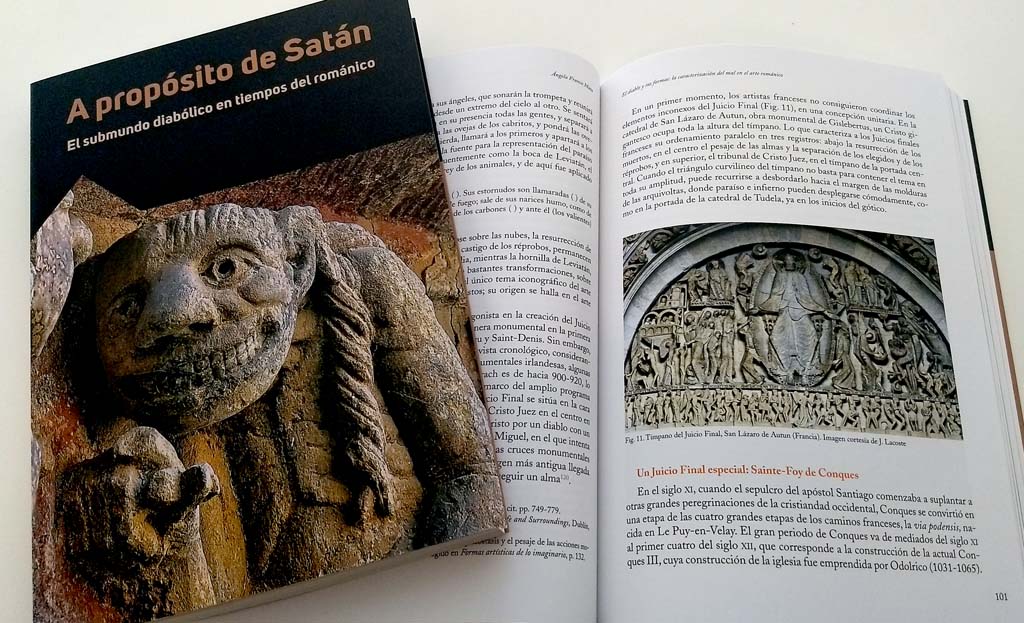 Fotografía del libro "A propósito de Satán. El submundo diabólico en tiempos del románico"