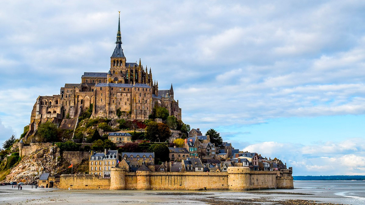 Mont Saint Michel, Normandia