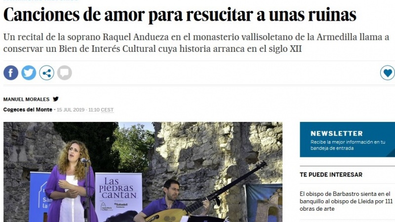 Vista de el artículo en El País edición digital